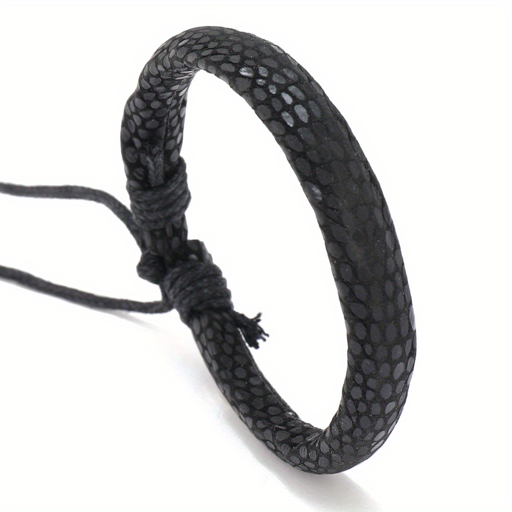 1pc PU Braided Bracelet Unisex Versatile Accessory Gift